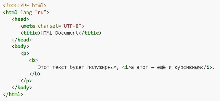 HTML и его особенности