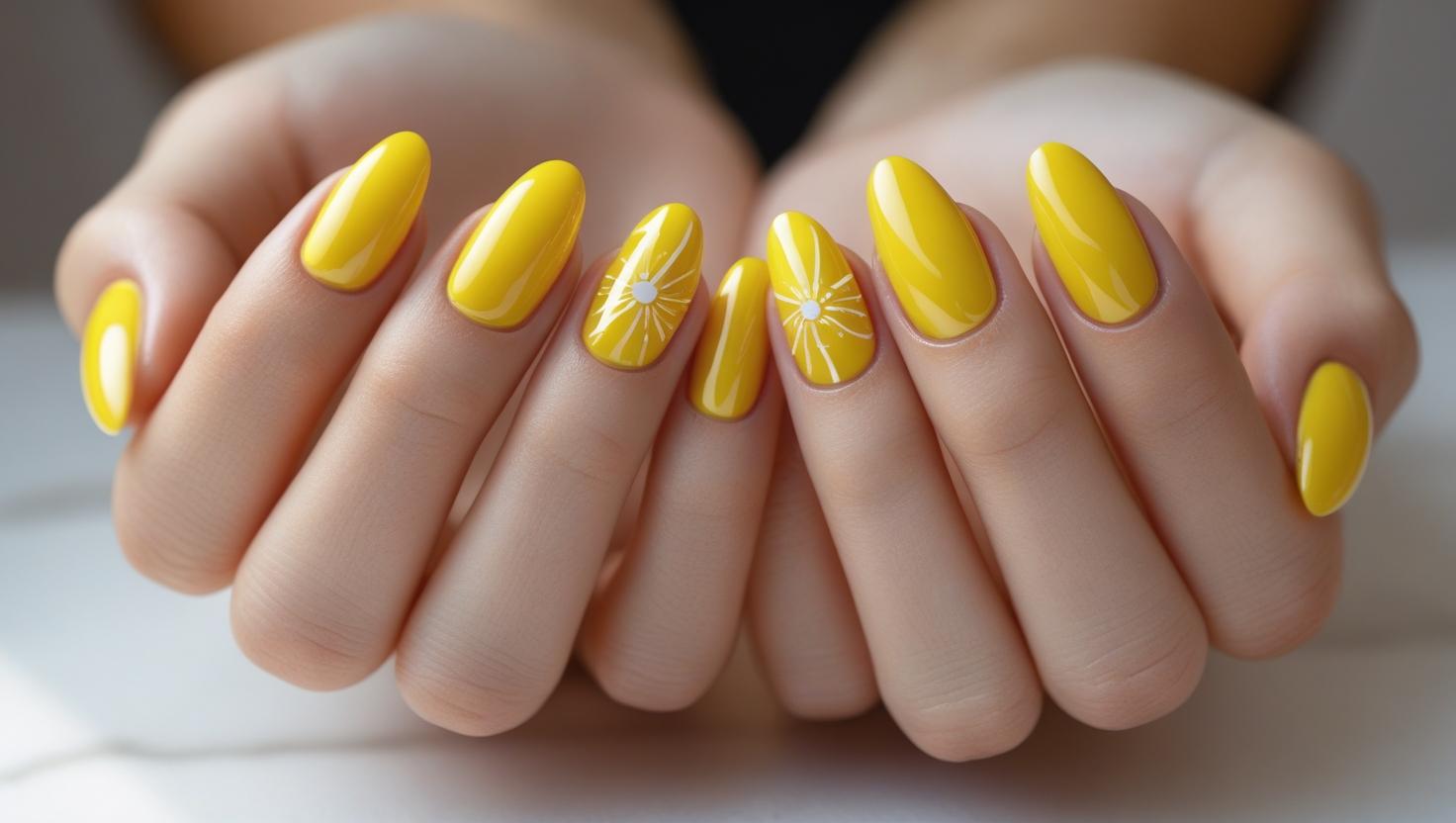 Nagellack in Sunny Yellow