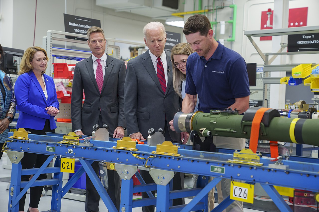 President Joe Biden participates in a tour Tuesday, May 3, 2022, of the Lockheed Martin Facility in Troy, Alabama. (Official White House Photo by Adam Schultz)