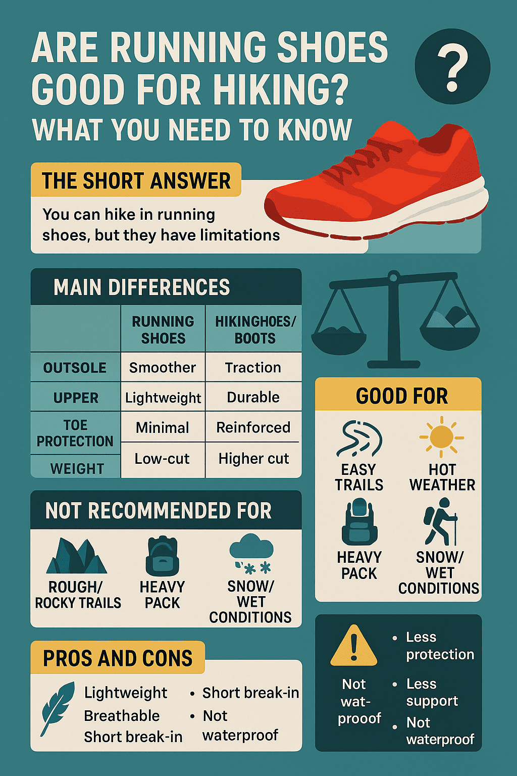 Are Running Shoes Good for Hiking? What You Need to Know (Infographics)