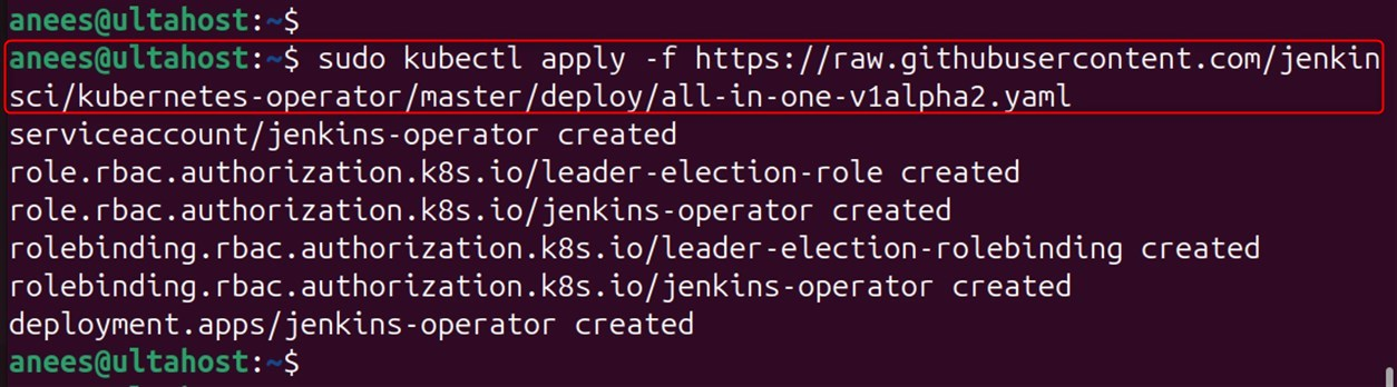 install jenkins operator