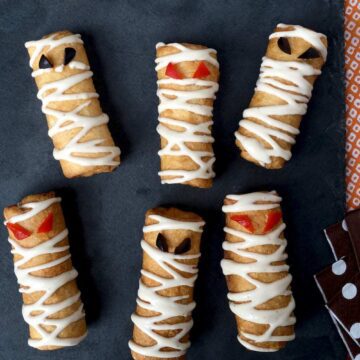 Pizza Roll Ups Mummy Snacks