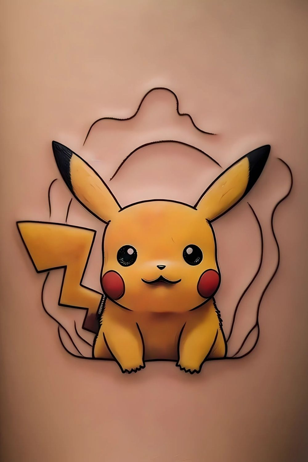 Pikachu Tattoo Small & Minimalist