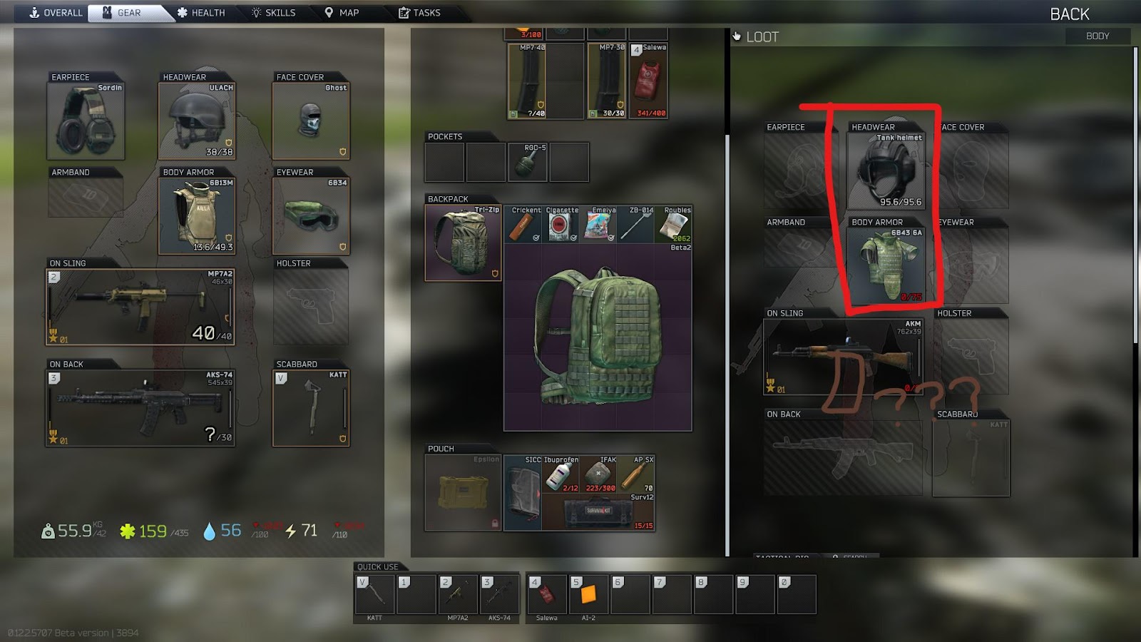 How Armor Works in Escape From Tarkov - armor type