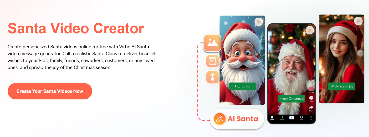 Wondershare Virbo - AI-Powered Santa Video Message Free