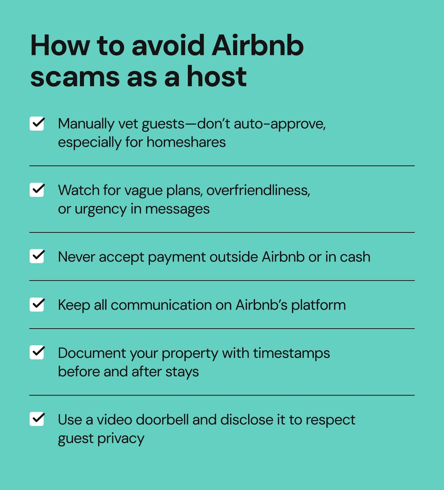 How to avoid Airbnb scams as a host