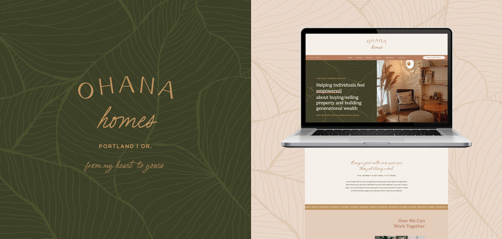 Ohana Homes as one of the brand identity examples. 