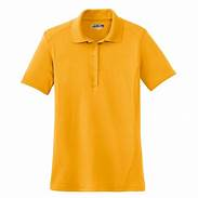 Solid Gold-Colored Polo Shirt