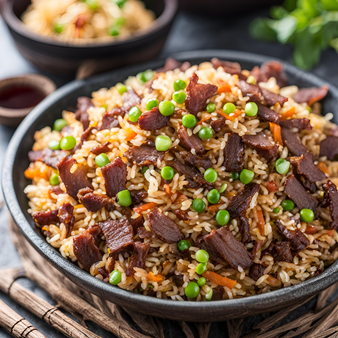 Beef Jerky Fried Rice 