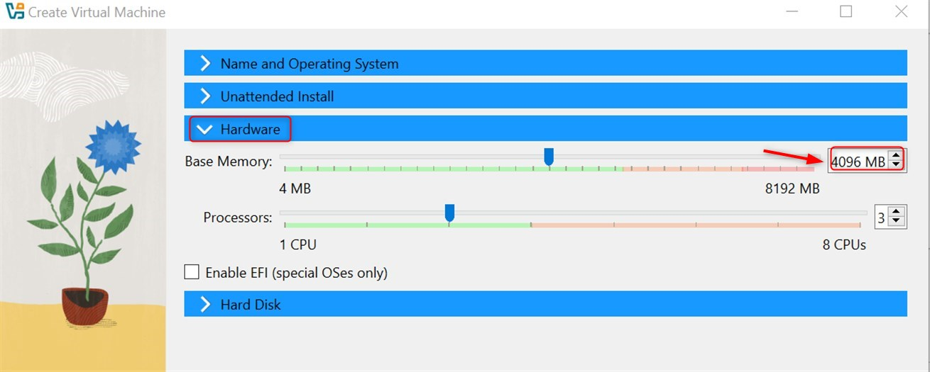 allocate memory