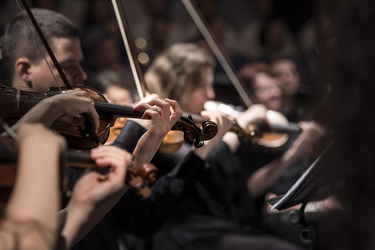 A group of people playing instruments

Description automatically generated