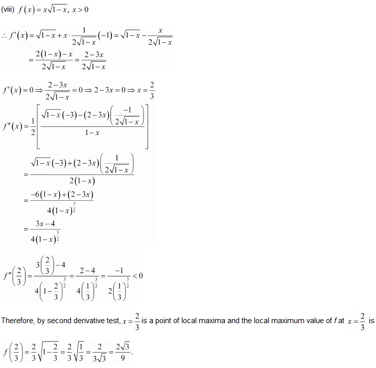 chapter 6-Application Of Derivatives Exercise 6.5