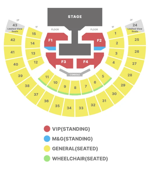 BOYNEXTDOOR TOUR ｜座位圖