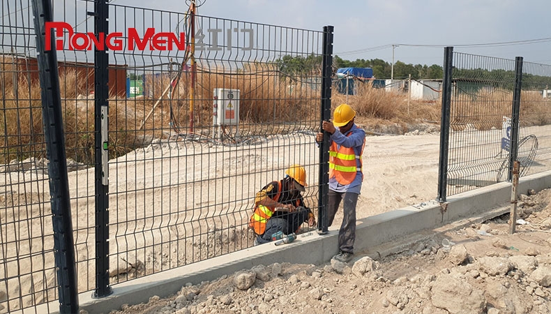 Bản Vẽ CAD Hàng Rào Lưới HongMen CAD Trụ Trái Đào