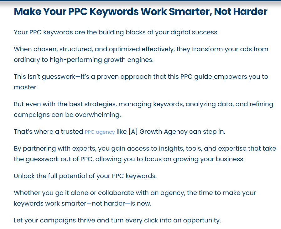 PPC Keywords 