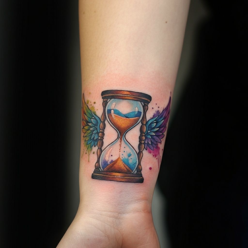 Hourglass with Wings