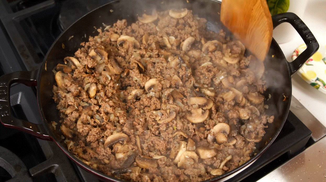 Stir in Mushrooms