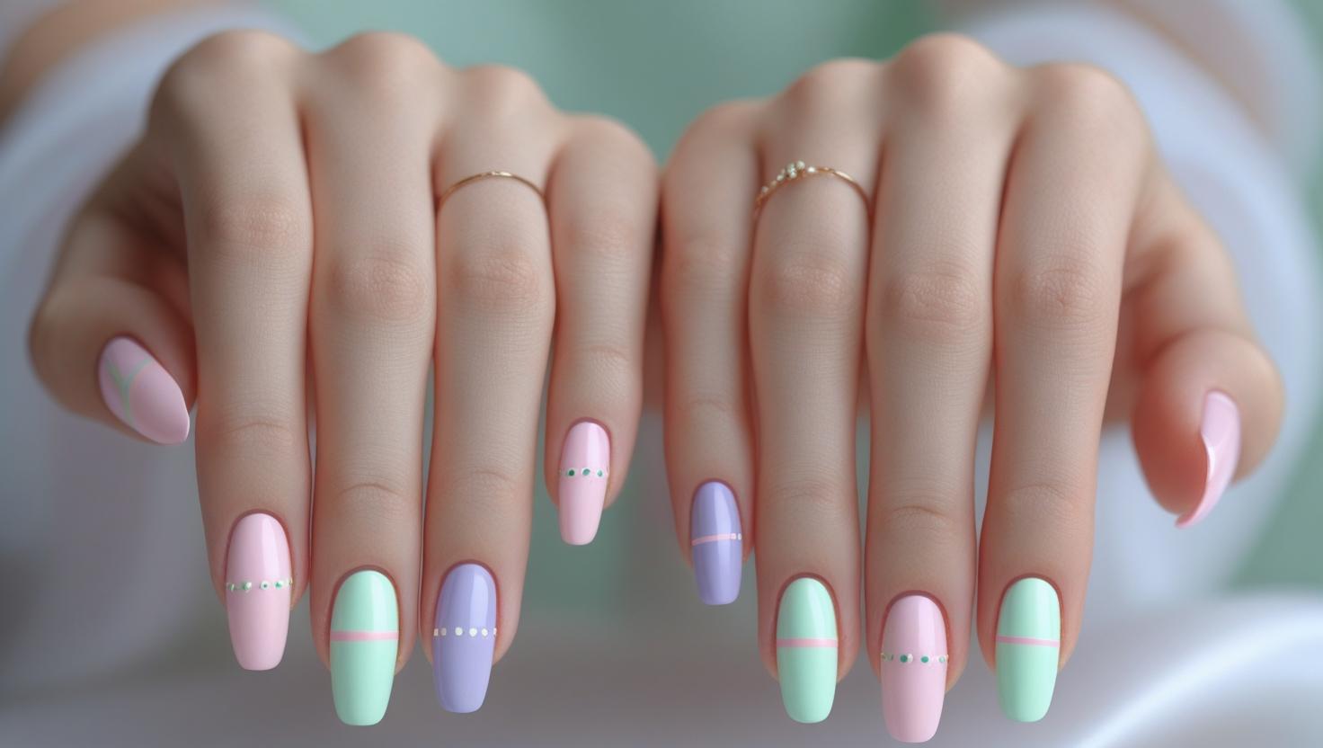 Minimalist Pastel Stripes and Dots