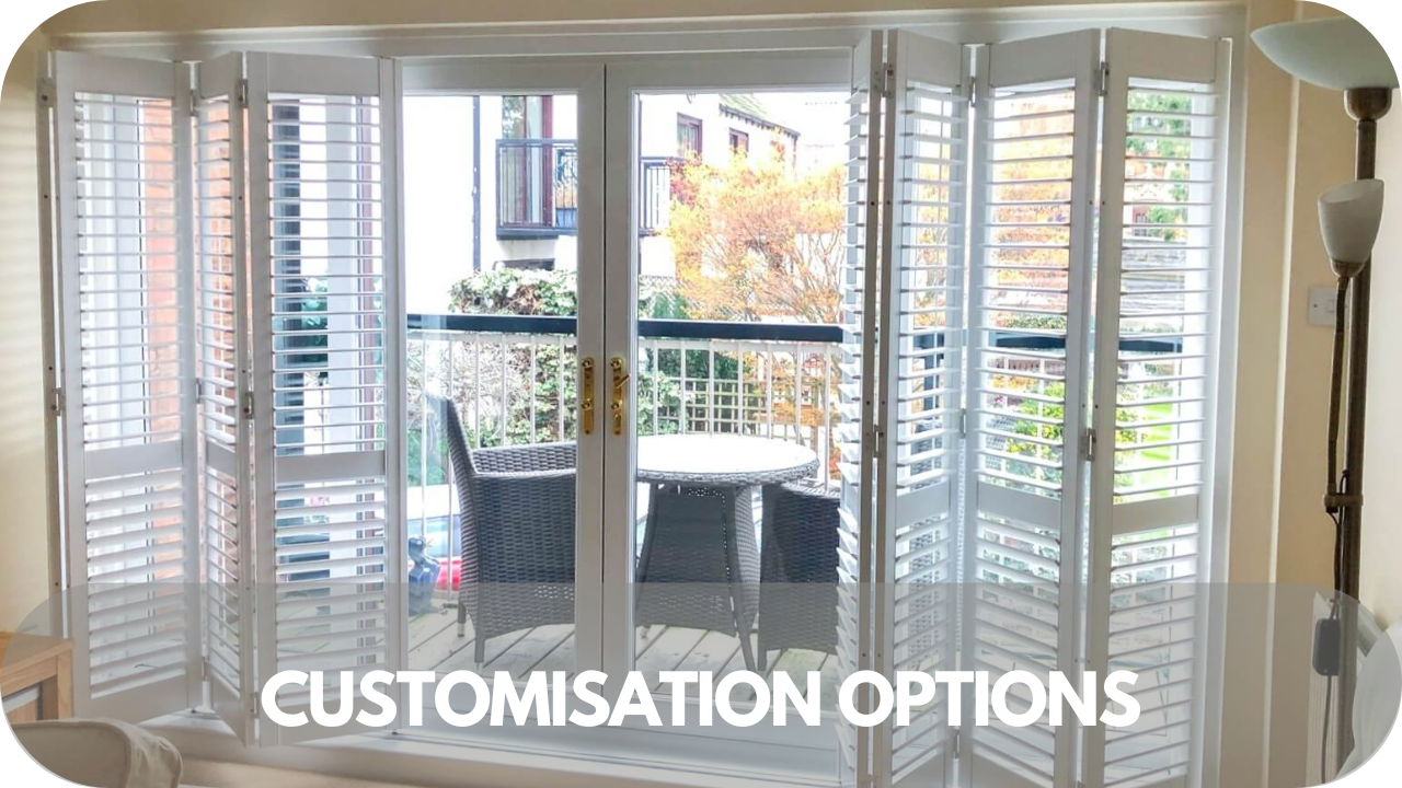 Customisable plantation shutters