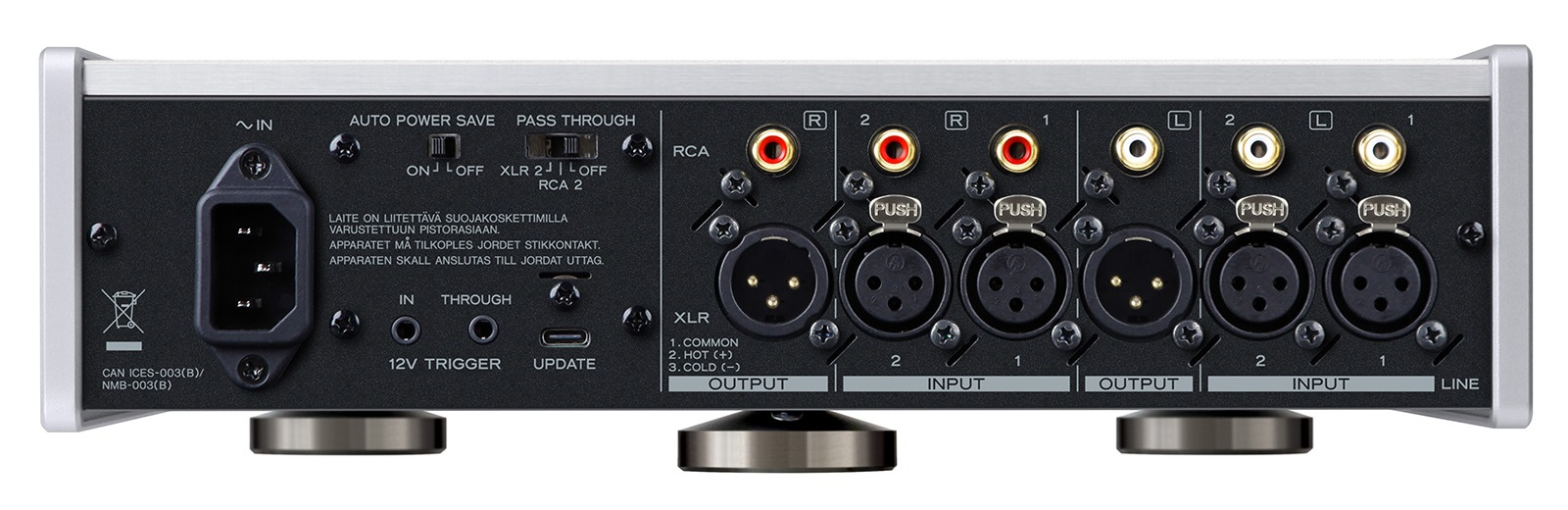 TEAC HA-507 rear view.