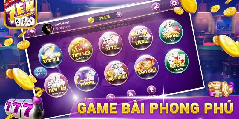 Các thể loại game bài hấp dẫn tại Lucky88