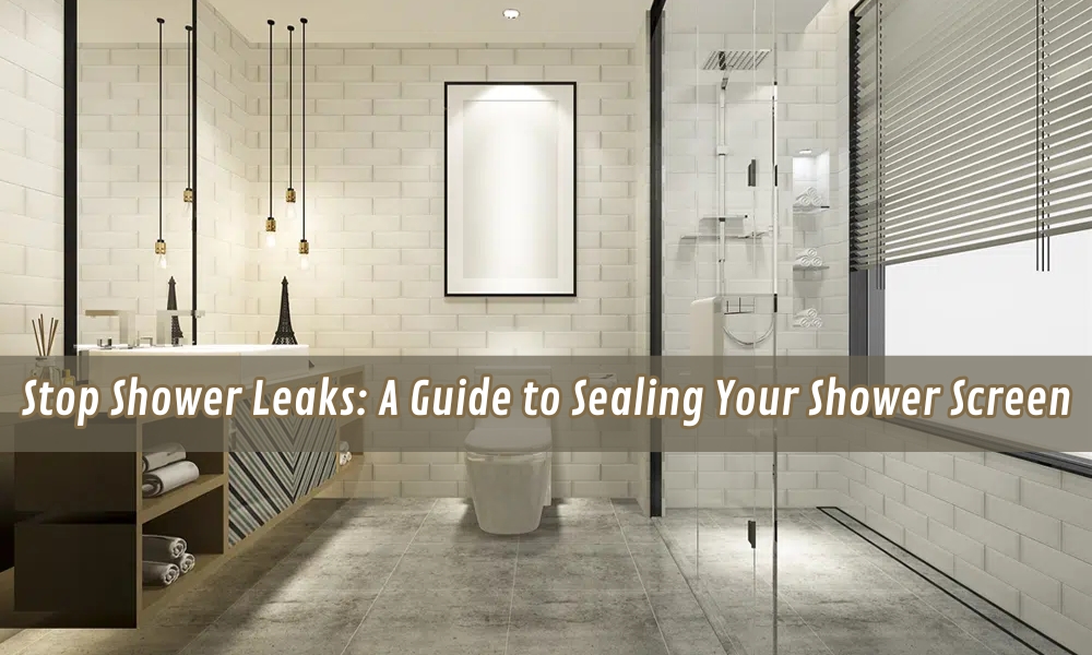 Shower screen sealing guide