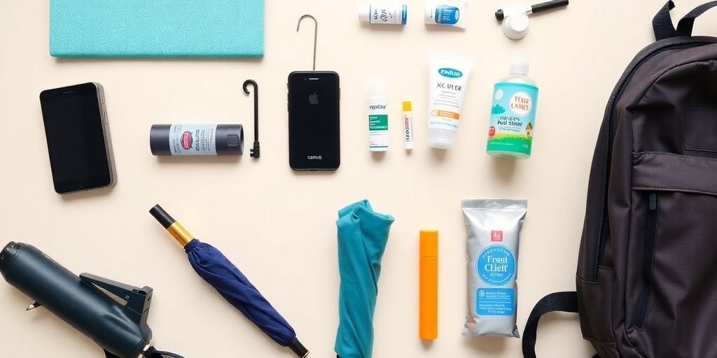 Travel accessories and personal care items for Japan travel.