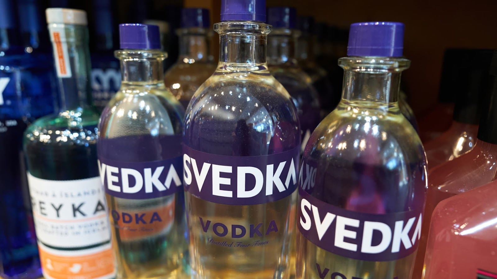 Constellation Brands Inc. Svedka vodka at a liquor store in the Upper East Side neighborhood of New York, US, on Friday, June 28, 2024. Constellation Brands is scheduled to release earnings figures on July 3. Photographer: Bing Guan/Bloomberg via Getty Images