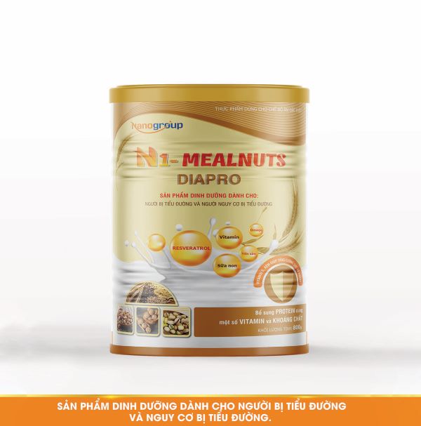 Sản phẩm sữa tăng cân cho người tiểu đường N1-MEALNUTS DIAPRO 