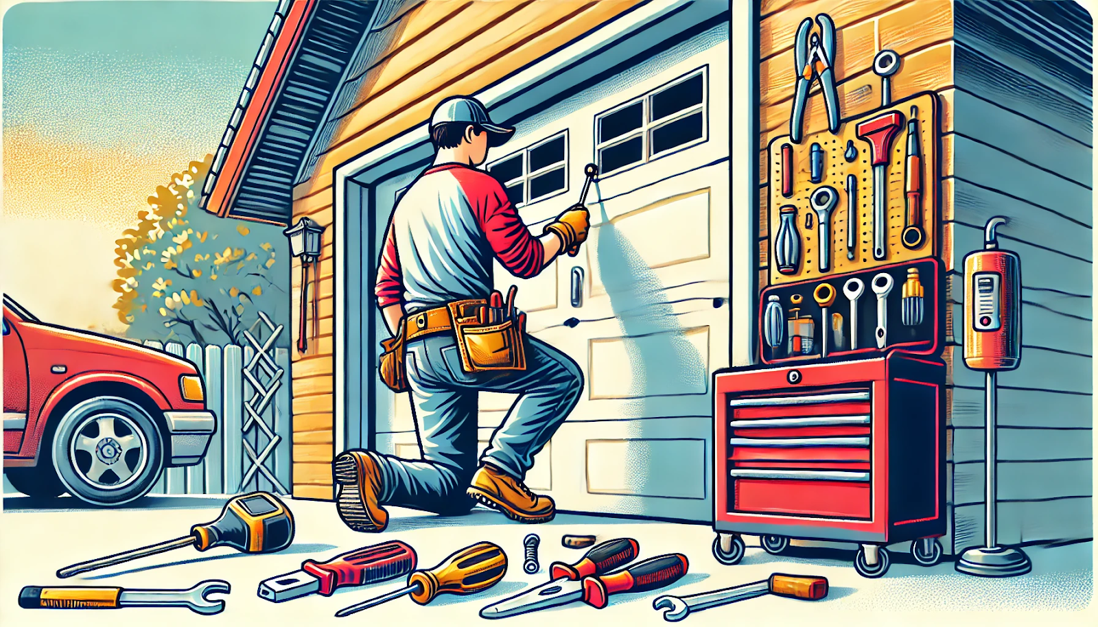 how to repair garage