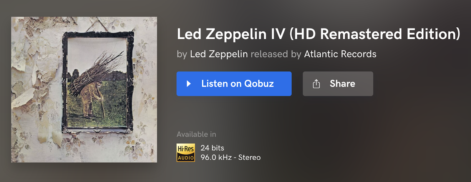 Led Zeppelin Led Zeppelin IV Remastered Edition