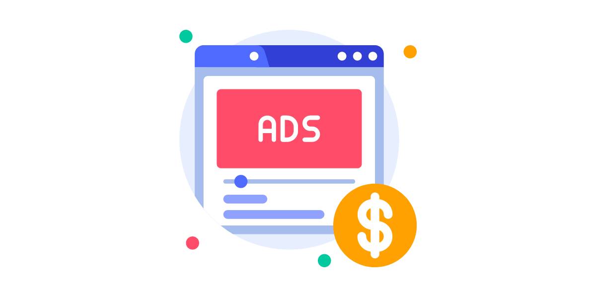 A concept image of what paid ads are