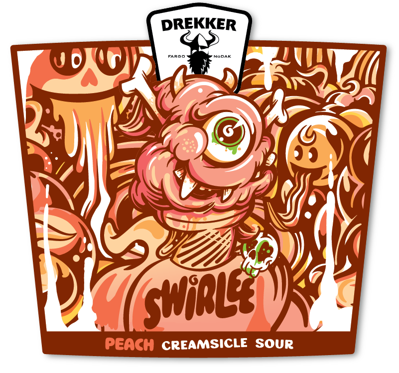 Drekker Swirlee Peach Creamsicle Sour