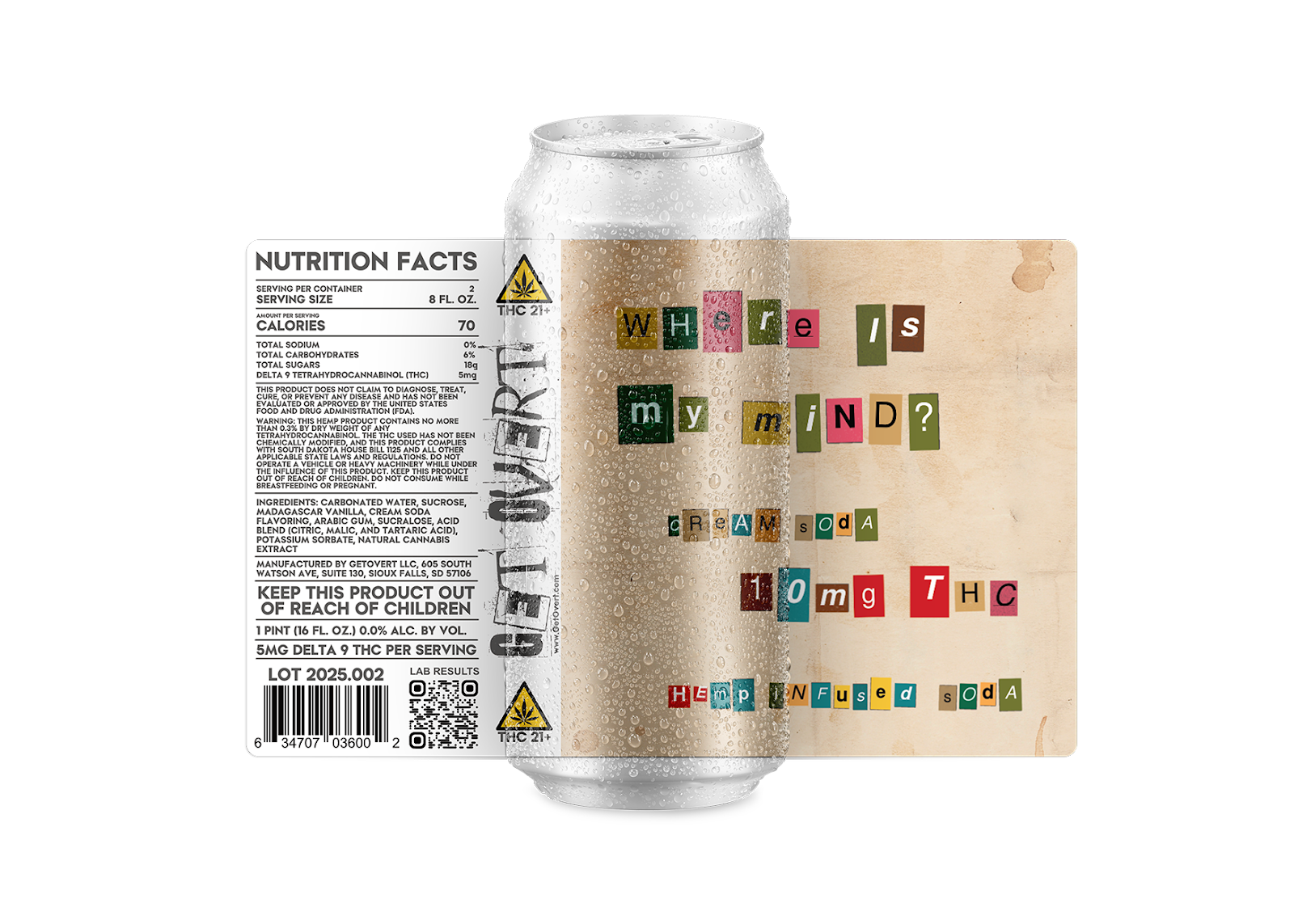Covert Artisan Ales Where's My Mind - Cream Soda