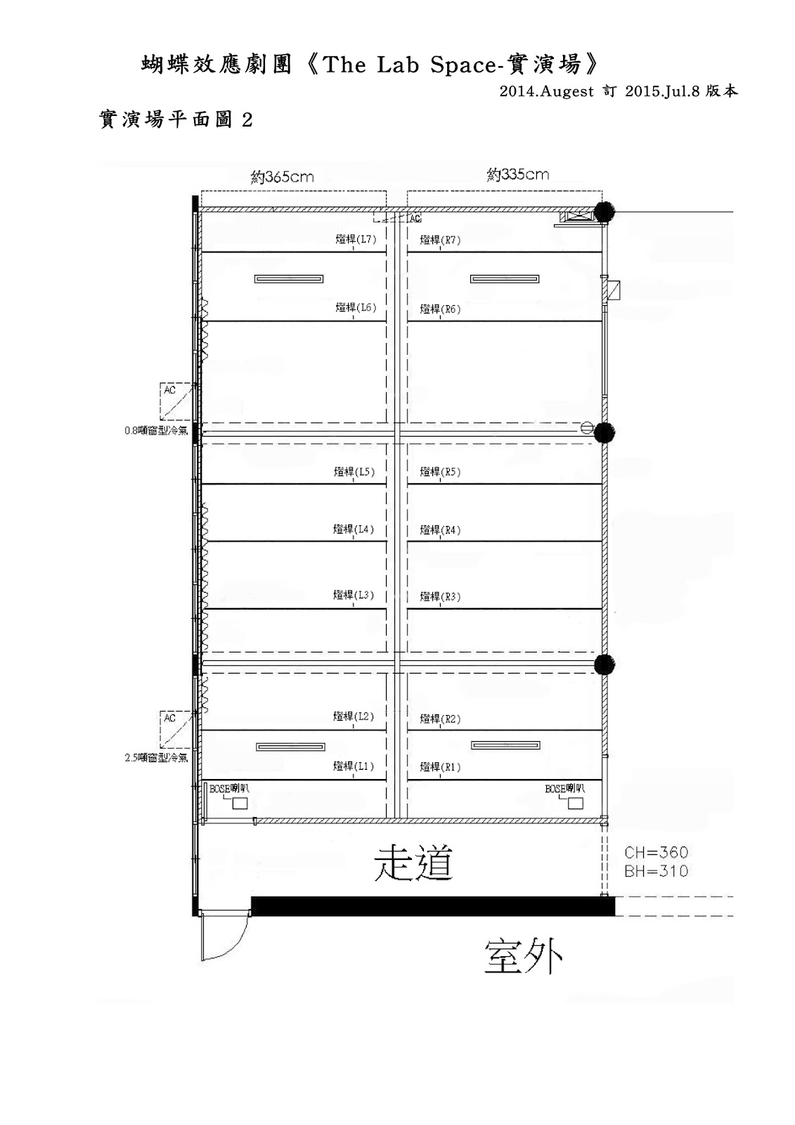 實演場資訊相關The Lab Space Info.P8