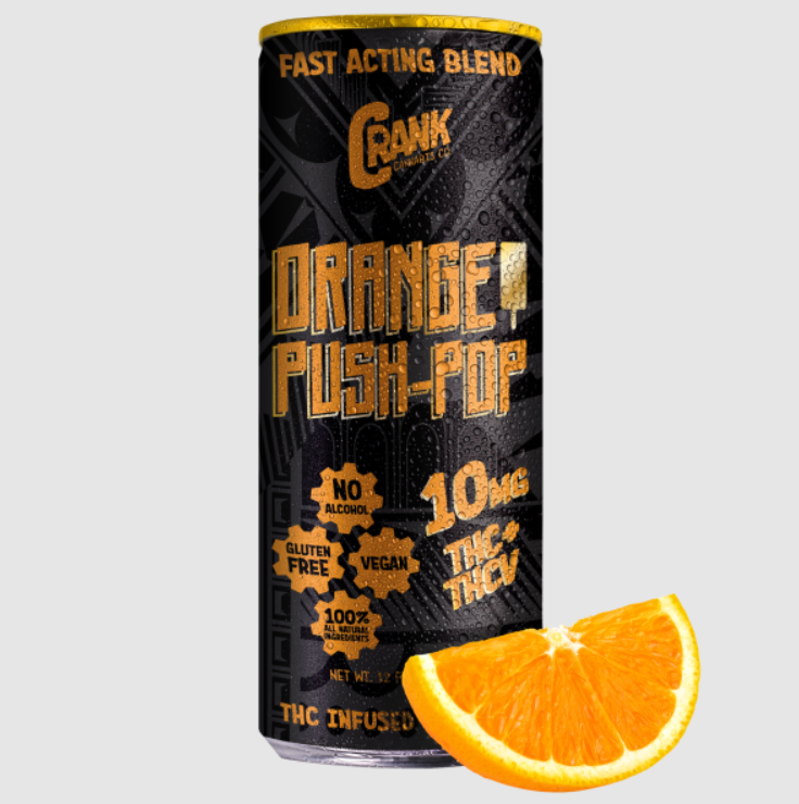 Crank Cannabis Orange Push-Pop