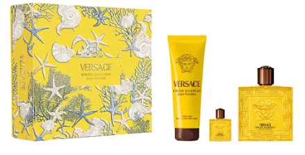 ESTUCHE VERSACE EROS ENERGY PARA HOMBRES 3PZS 100ML EDP + 5ML EDP + GEL DE BAÑO