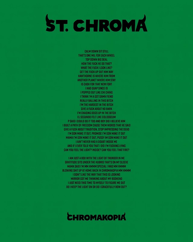 St. Chroma [Lyrics Sheet]