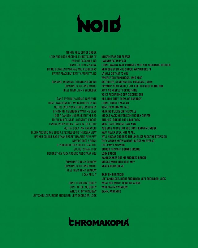 Noid [Lyrics Sheet]