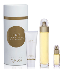 ESTUCHE PERRY ELLIS 360 CORAL CILINDRO PARA MUJERES 3PZS 100ML EDT + CREMA + 7.5 ML EDT