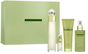 ESTUCHE PERRY ELLIS RESERVA PARA MUJERES 4PZS 100ML EDT + 7.5ML EDT + SPLASH + CREMA