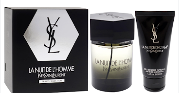 ESTUCHE YVES SAIN LAURENT L NUIT PARA HOMBRES 2PZS 100ML EDT + GEL DE BAÑO