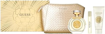 ESTUCHE GUESS GUESS BELLA VITA PARA MUJERES 4PZS 100ML EDT + 15ML EDT + CREMA + COSMETIQUERA
