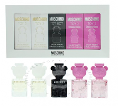 ESTUCHE MINIS MOSCHINO UNISEX 5PZS 5ML C/U TOY 2 + TOY BUBBLE GUM 2 + TOY BOY