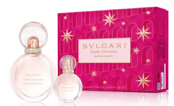 ESTUCHE BVLGARI ROSE GOLDEA BLOSSOM DELIGHT PARA MUJERES 2PZS 75ML EDP + 15ML EDP