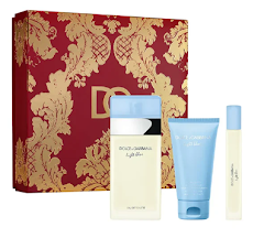 ESTUCHE DOLCE & GABBANA LIGHT BLUE PARA MUJERES 3PZS 100ML EDT +10ML EDT + CREMA