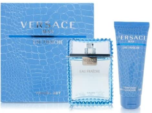 ESTUCHE VERSACE MAN EAU FRAICHE PARA HOMBRES 2PZS 100ML EDT + GEL DE BAÑO