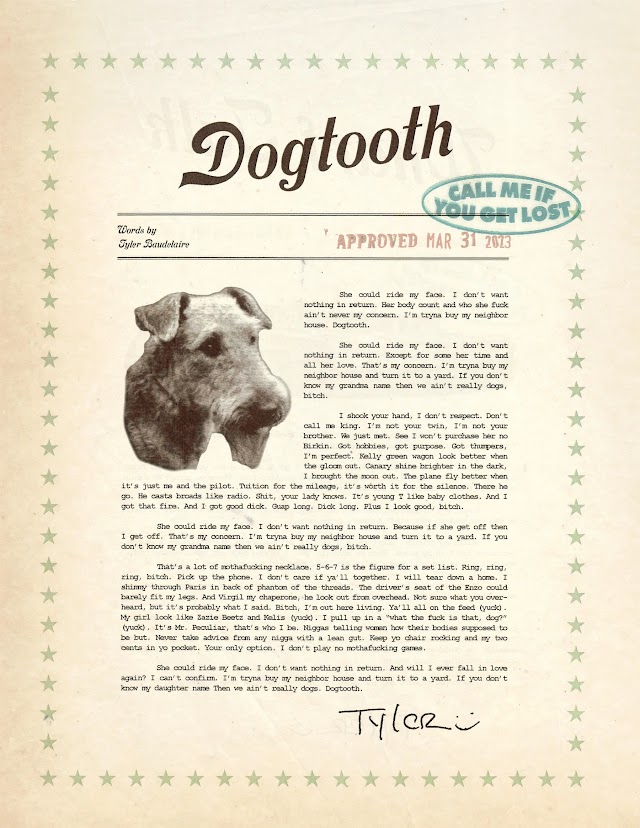 DOGTOOTH [Lyrics Sheet]