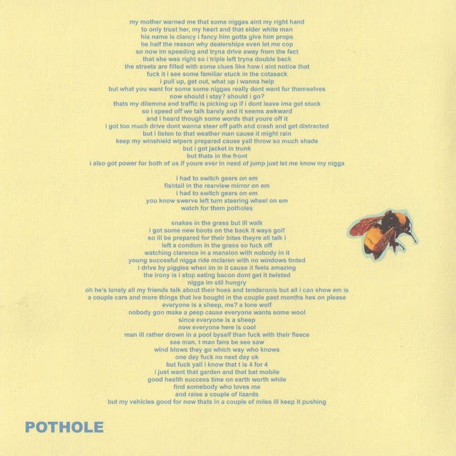 Pothole [Lyrics Sheet]