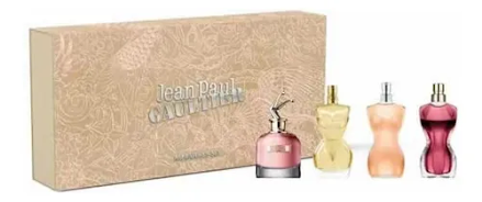 ESTUCHE MINIS JEAN PAUL GAULTIER PARA MUJERES 4PZS 6ML CADA UNA SCANDAL + DIVINE + EJAN PAUL + LA BELLA